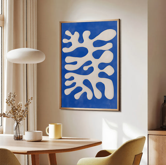 Modern abstract organic wall art print