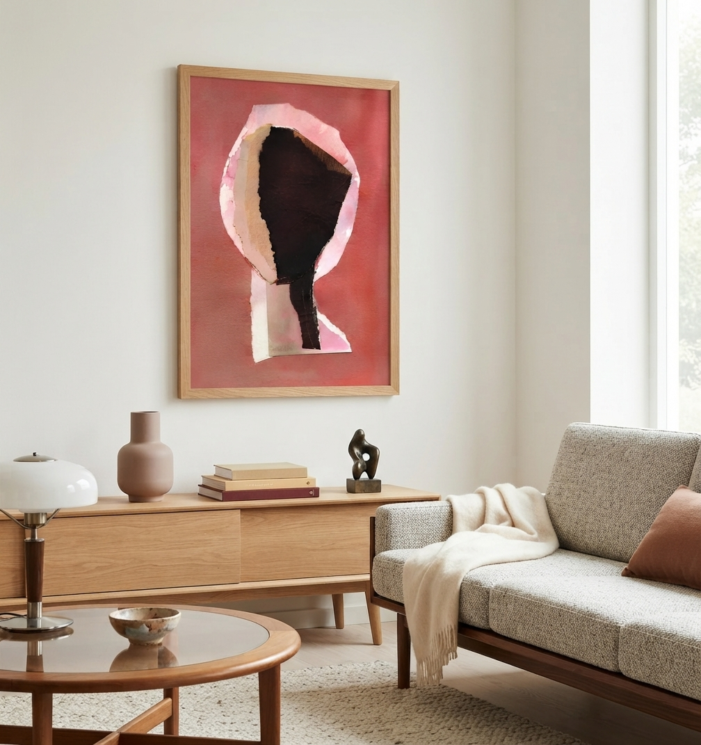 Abstract Collage Wall Art Print