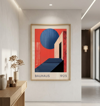 Bauhaus 1923 Staircase Poster