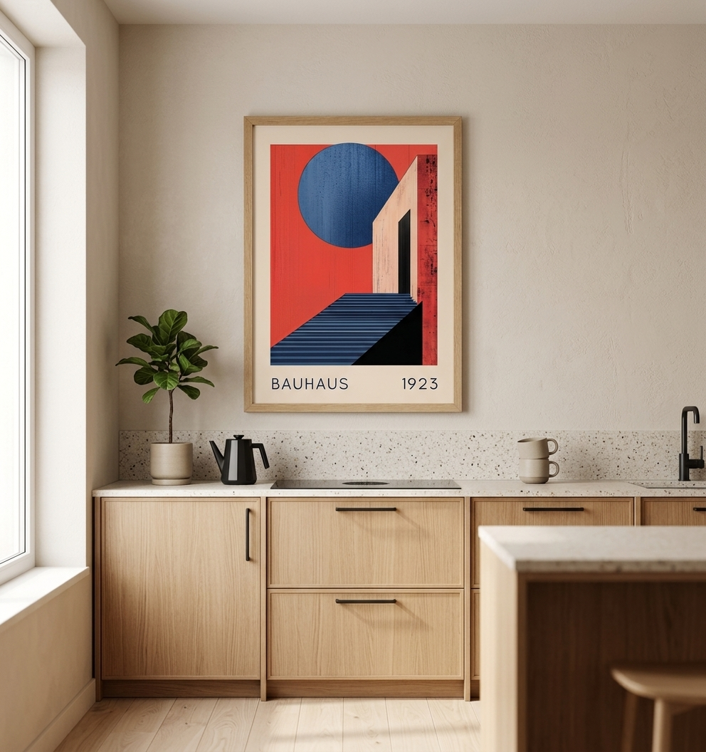 Bauhaus 1923 Staircase Poster