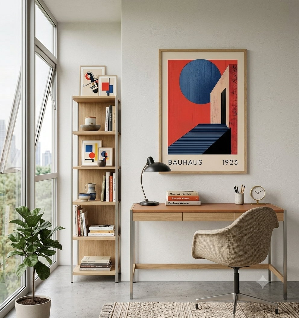 Bauhaus 1923 Staircase Poster