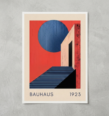 Bauhaus 1923 Staircase Poster
