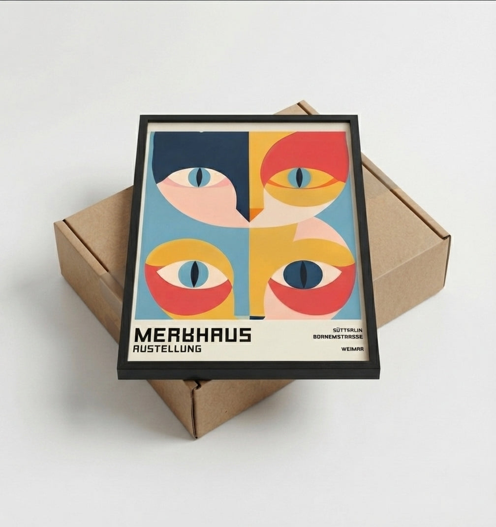 Bauhaus Cat Art Print