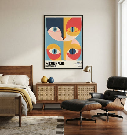 Bauhaus Cat Art Print