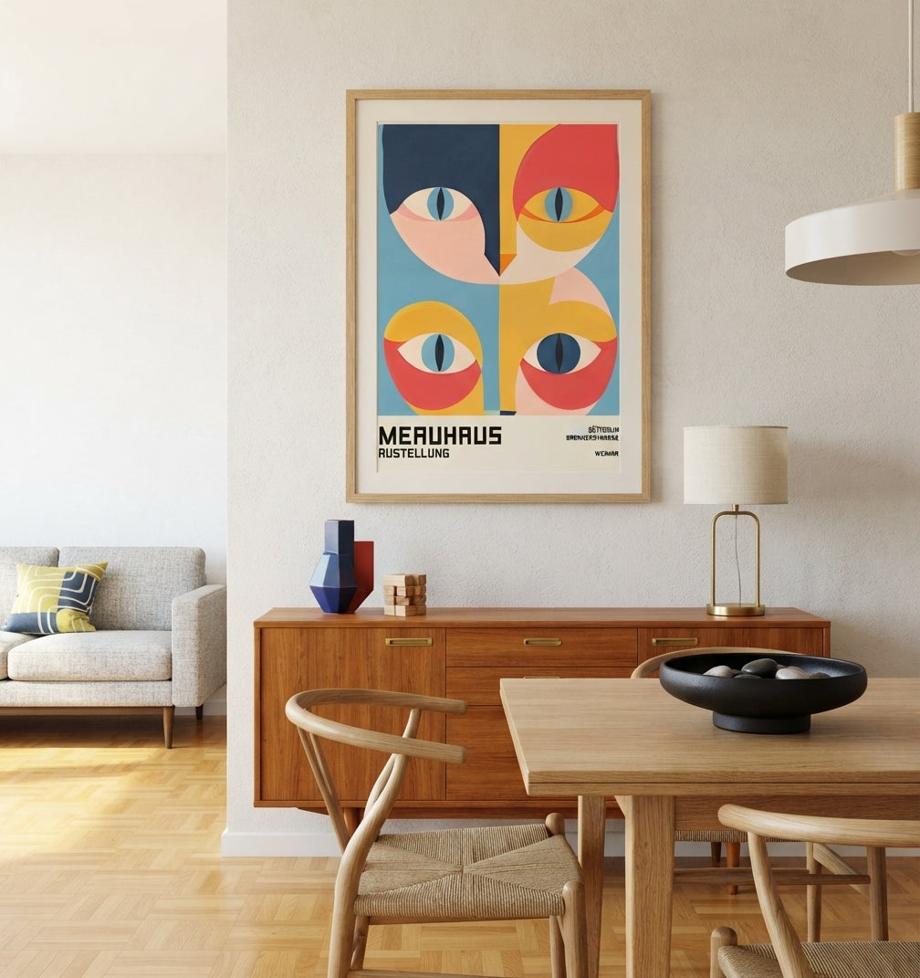 Bauhaus Cat Art Print