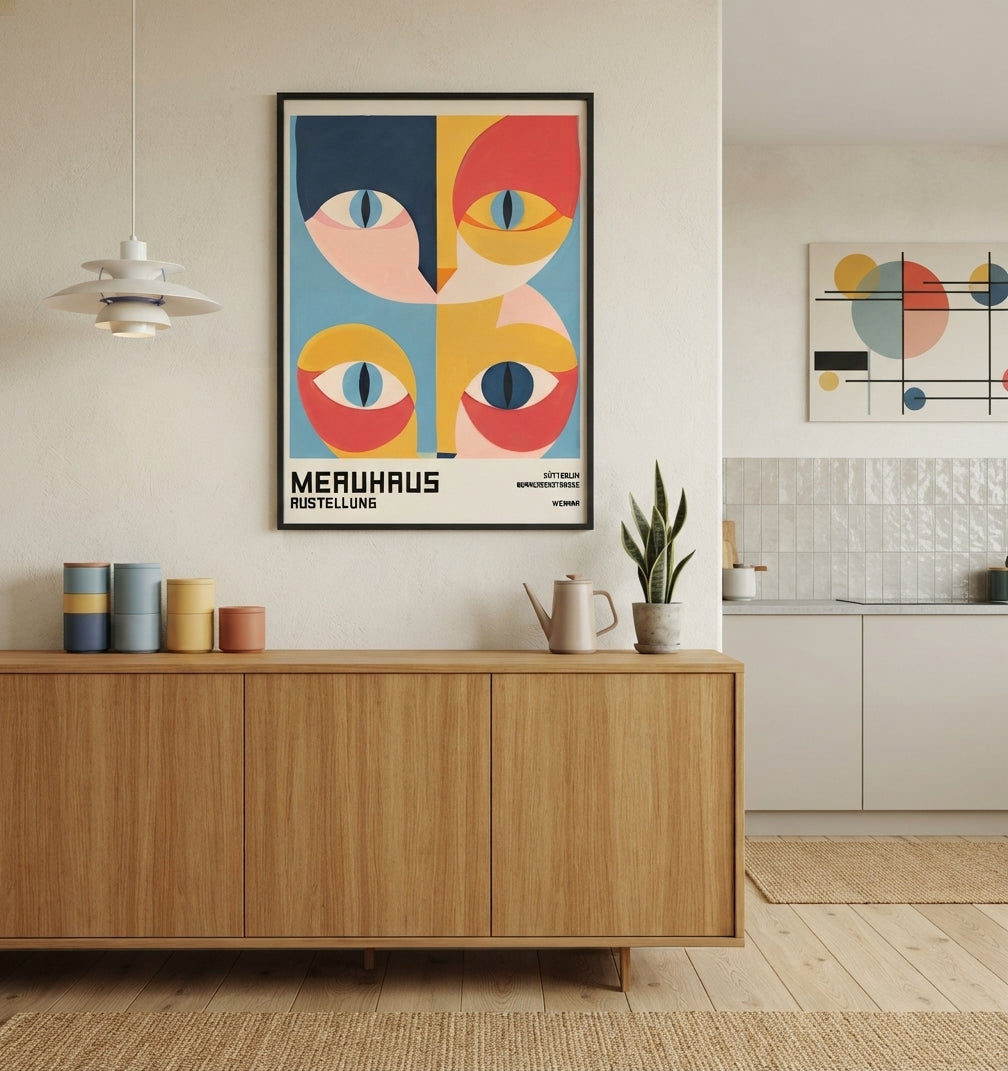 Bauhaus Cat Art Print