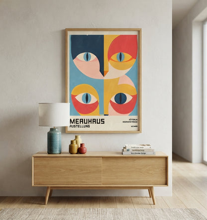Bauhaus Cat Art Print
