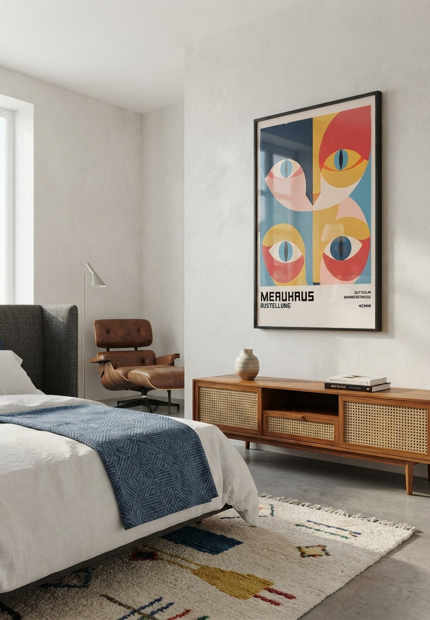 Bauhaus Cat Art Print