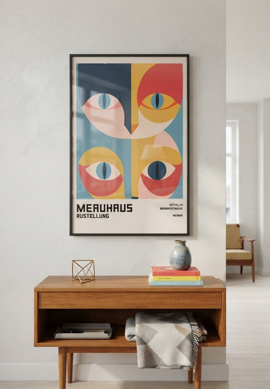 Bauhaus Cat Art Print