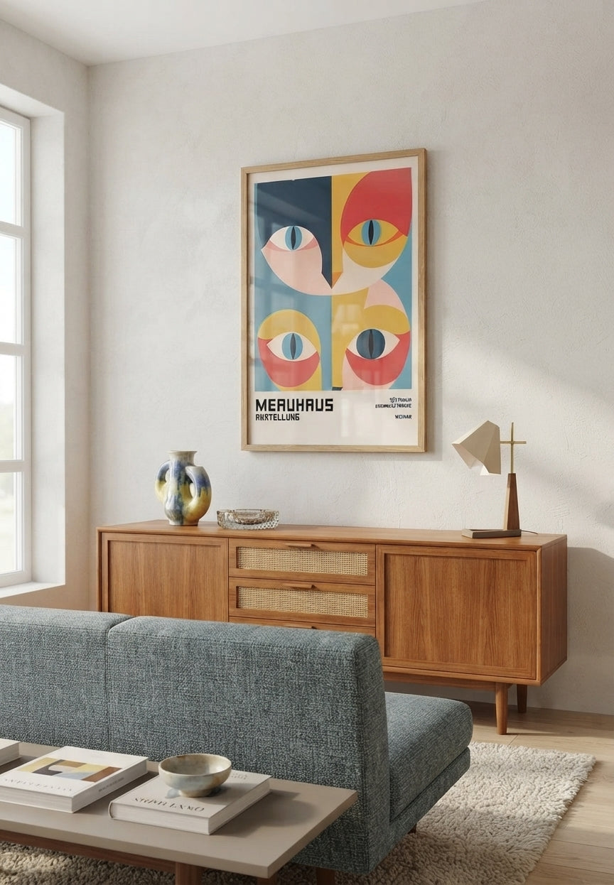 Bauhaus Cat Art Print