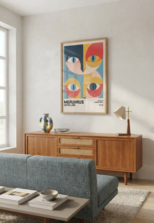 Bauhaus Cat Art Print
