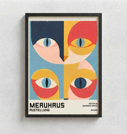 Bauhaus Cat Art Print