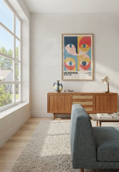 Bauhaus Cat Art Print