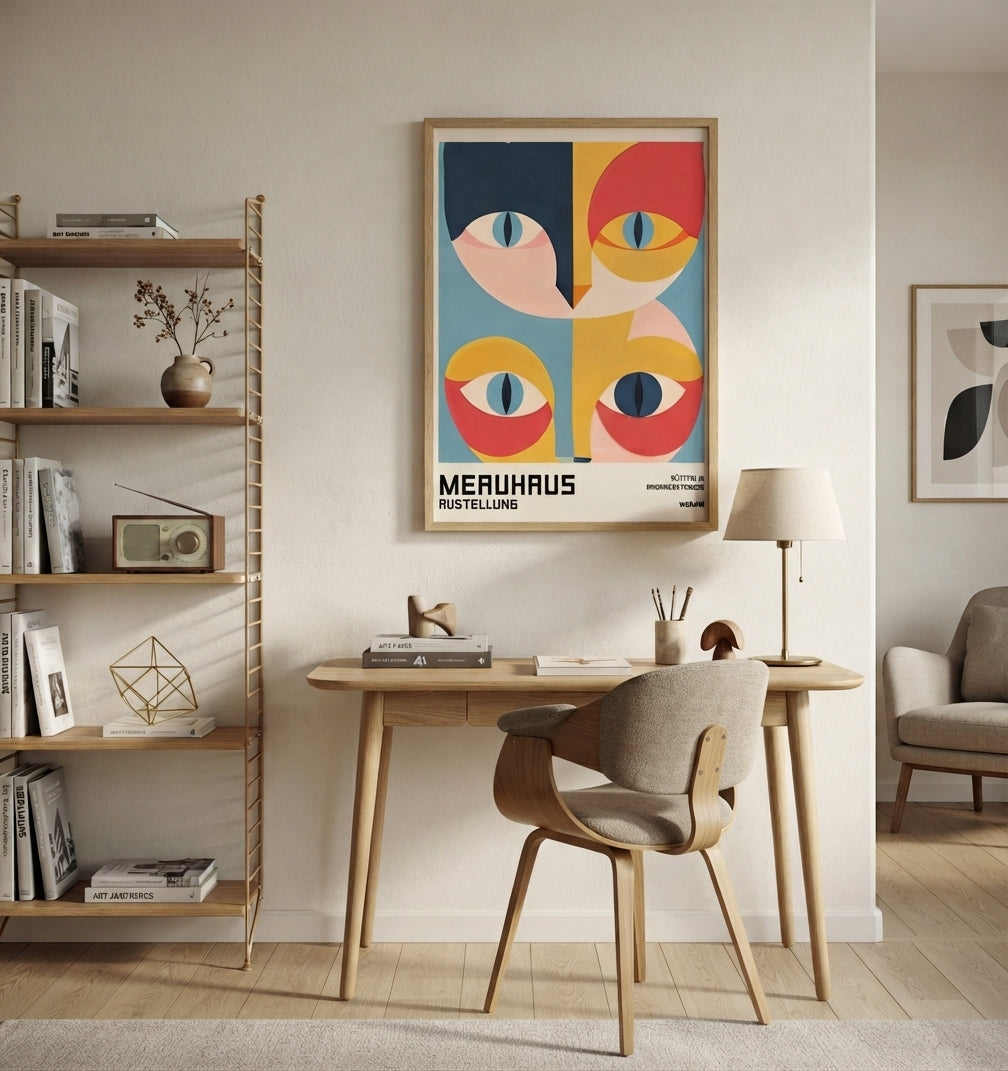 Bauhaus Cat Art Print