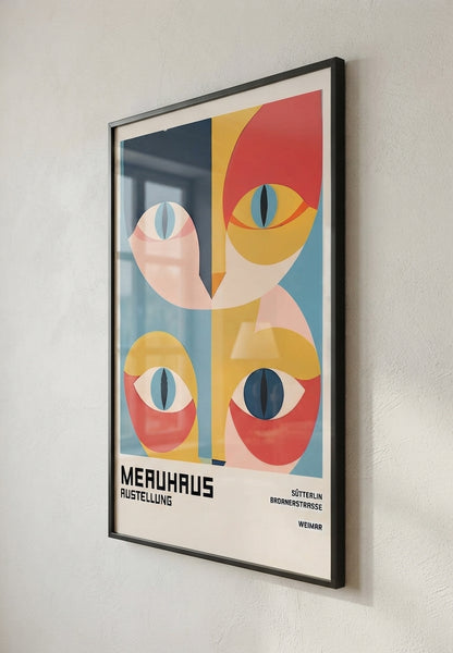 Bauhaus Cat Art Print