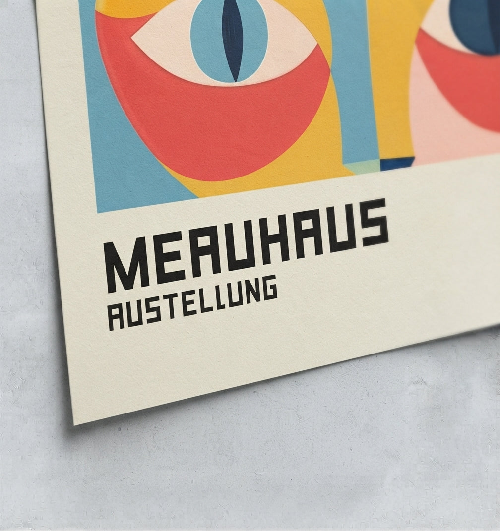Bauhaus Cat Art Print
