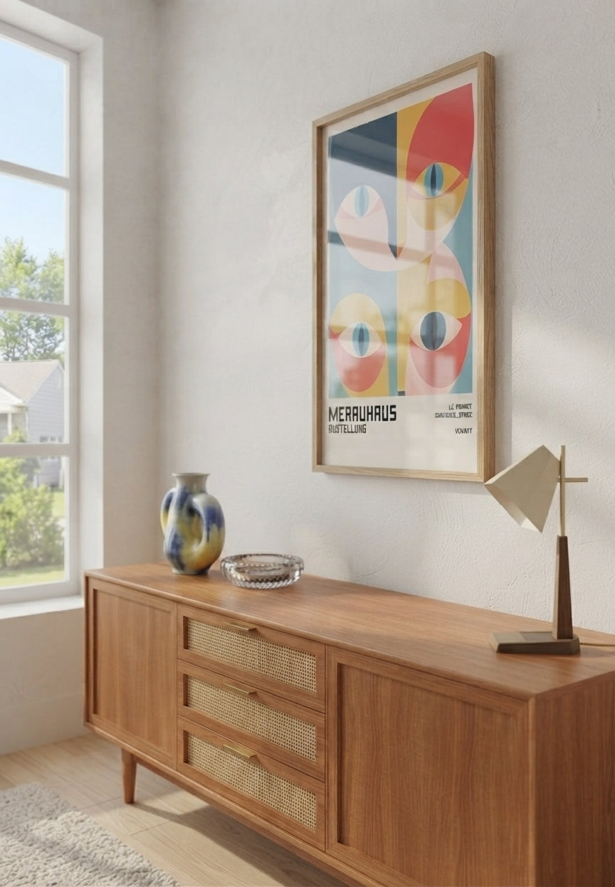 Bauhaus Cat Art Print