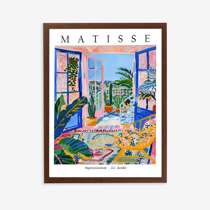 PrintHaus framed Henri Matisse balcony canvas print with botanical balcony artwork