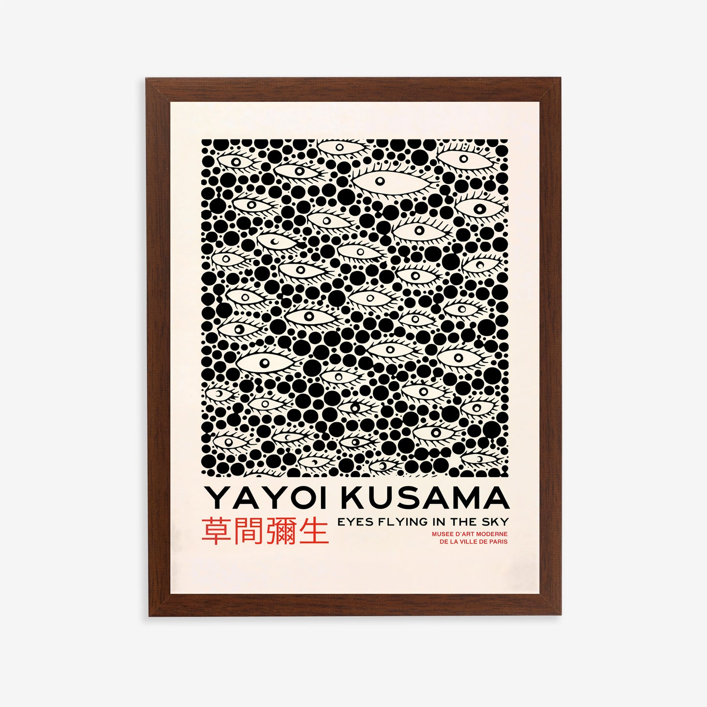 Yayoi-Kusama Inspired Poster Dots and Eyes