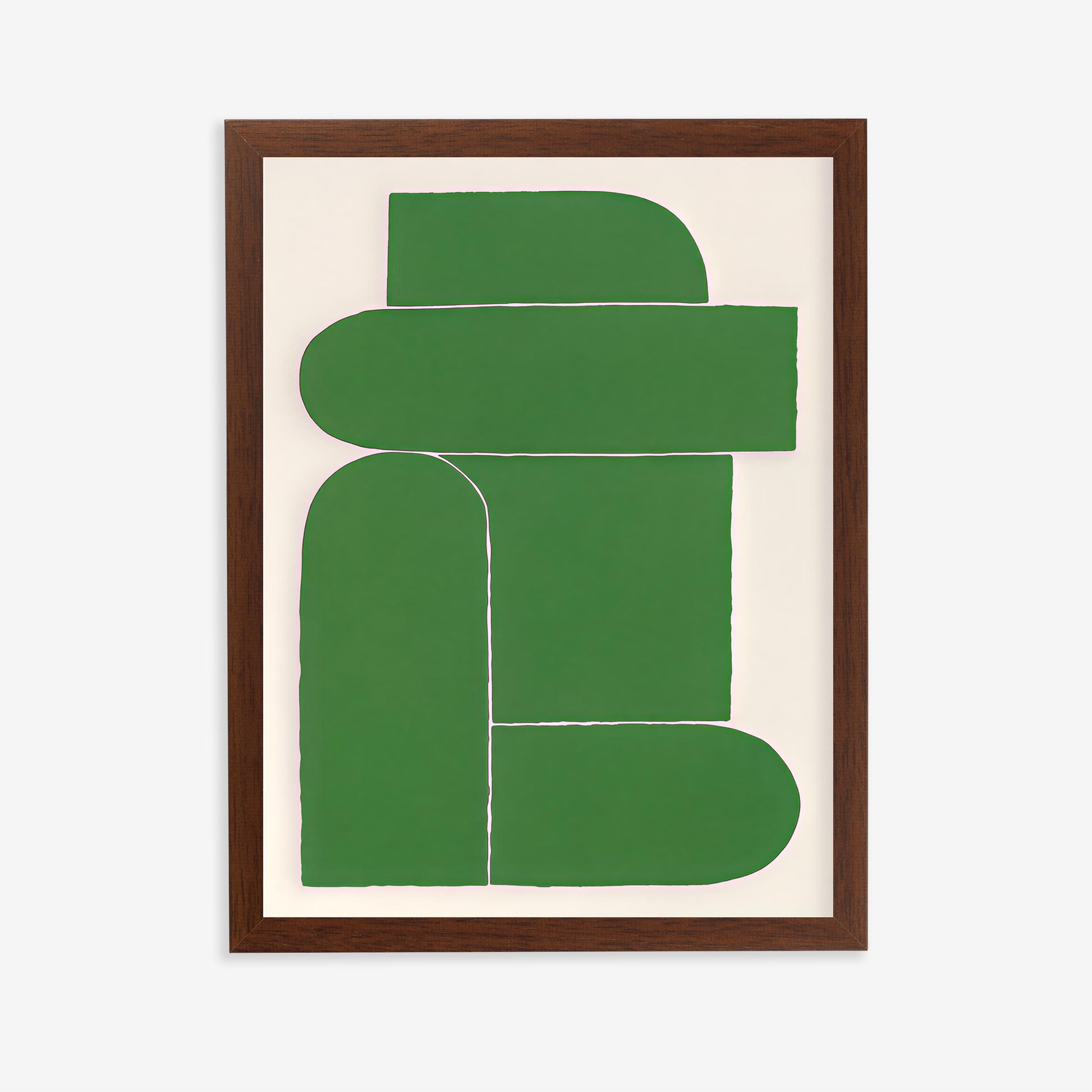 minimalist geometric wall art green beige