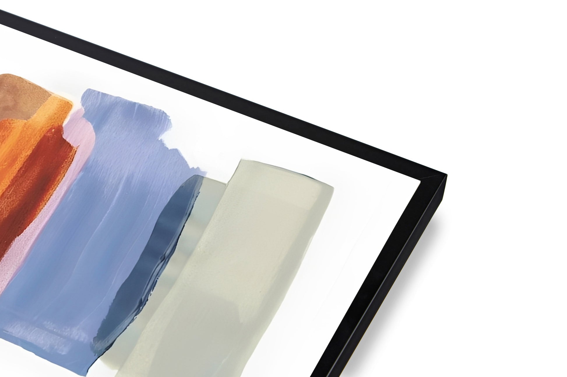 Close-up of a modern electronic device with abstract color design on a white background