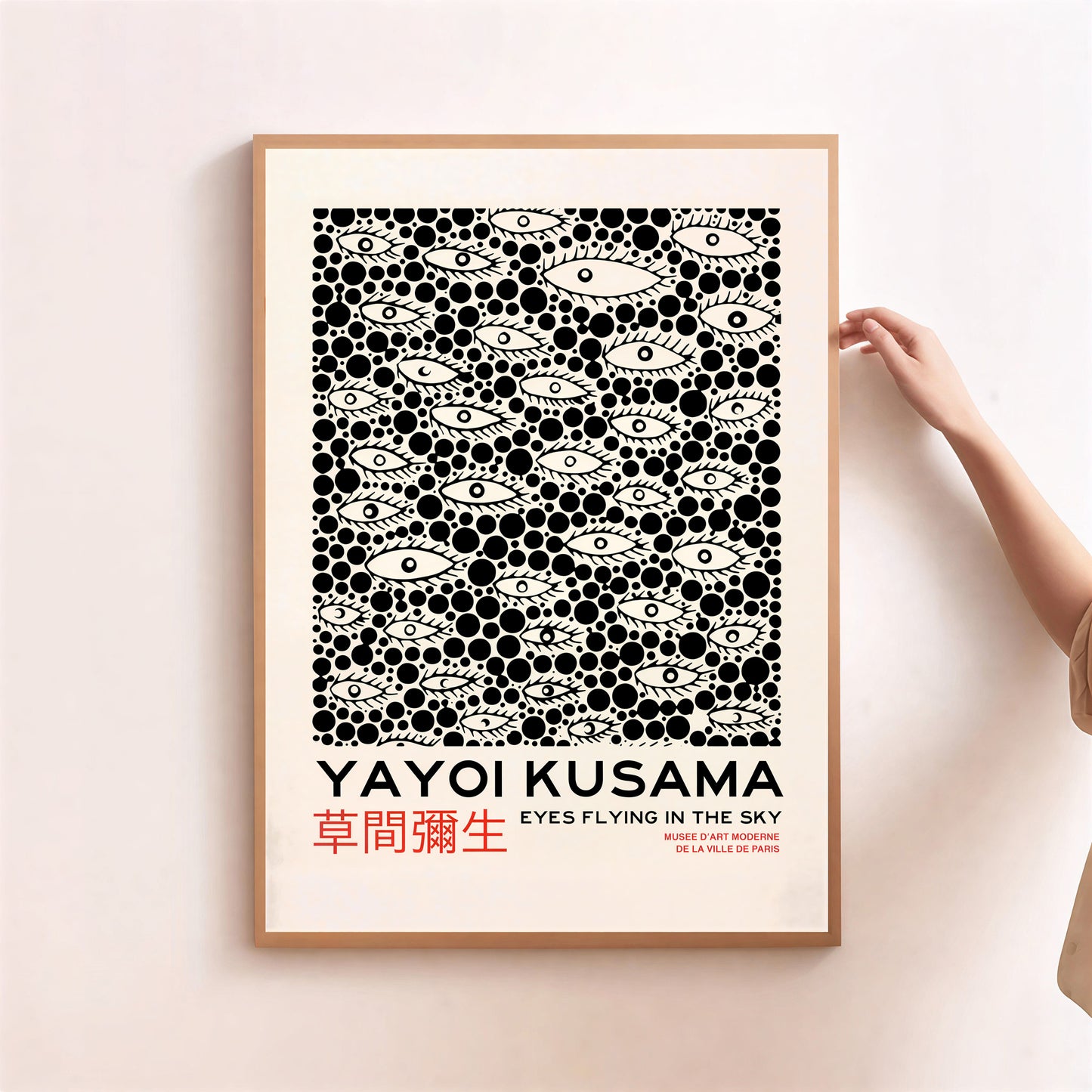 Yayoi-Kusama Inspired Poster Dots and Eyes
