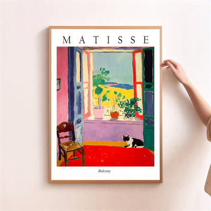 Matisse inspired artwork with window view
