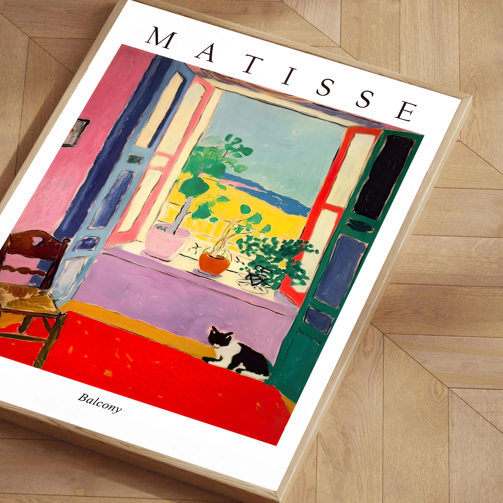 French style vibrant interior art print