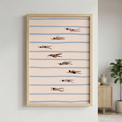Minimalist Swimming Pool Art Print