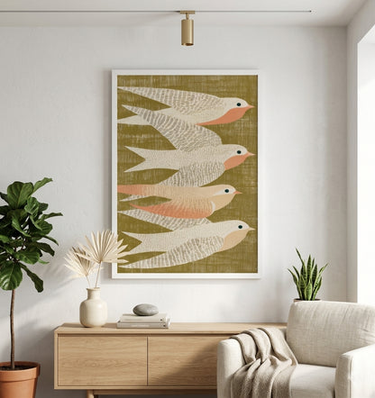 Scandinavian Bird Print