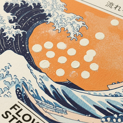 Premium framed Japanese Wave Print available with free shipping
