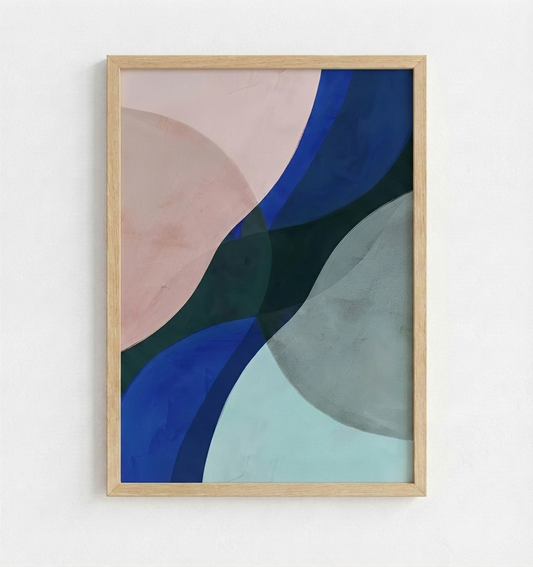Geometric Modern Abstract Wall Art Print