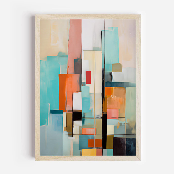 abstract wall art for modern apartment decor