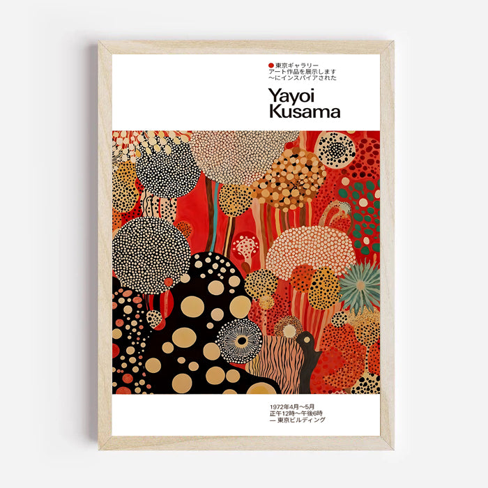 red and black abstract botanical artwork