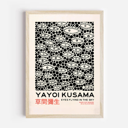 Yayoi-Kusama Inspired Poster Dots and Eyes