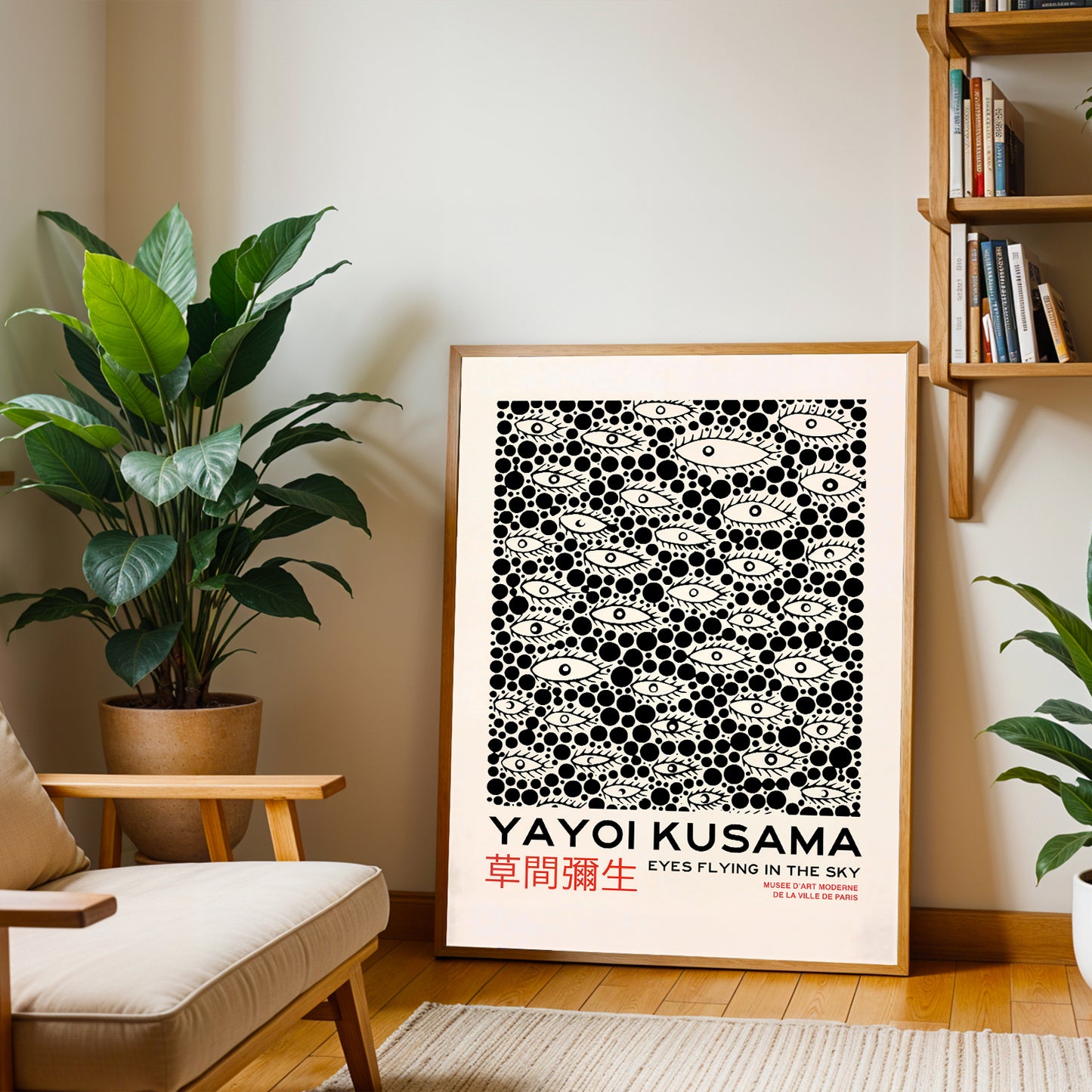 Yayoi-Kusama Inspired Poster Dots and Eyes