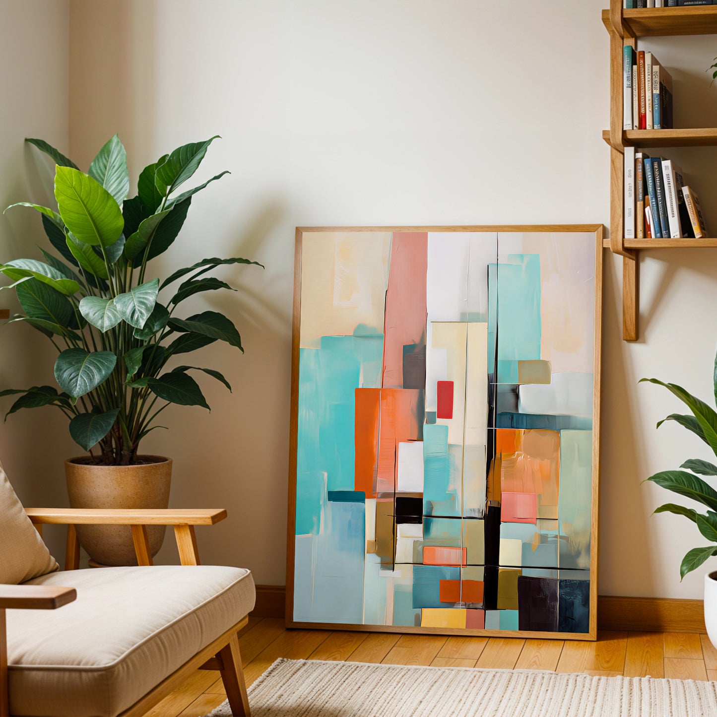 modern abstract wall art for office wall decor