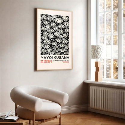 Yayoi-Kusama Inspired Poster Dots and Eyes