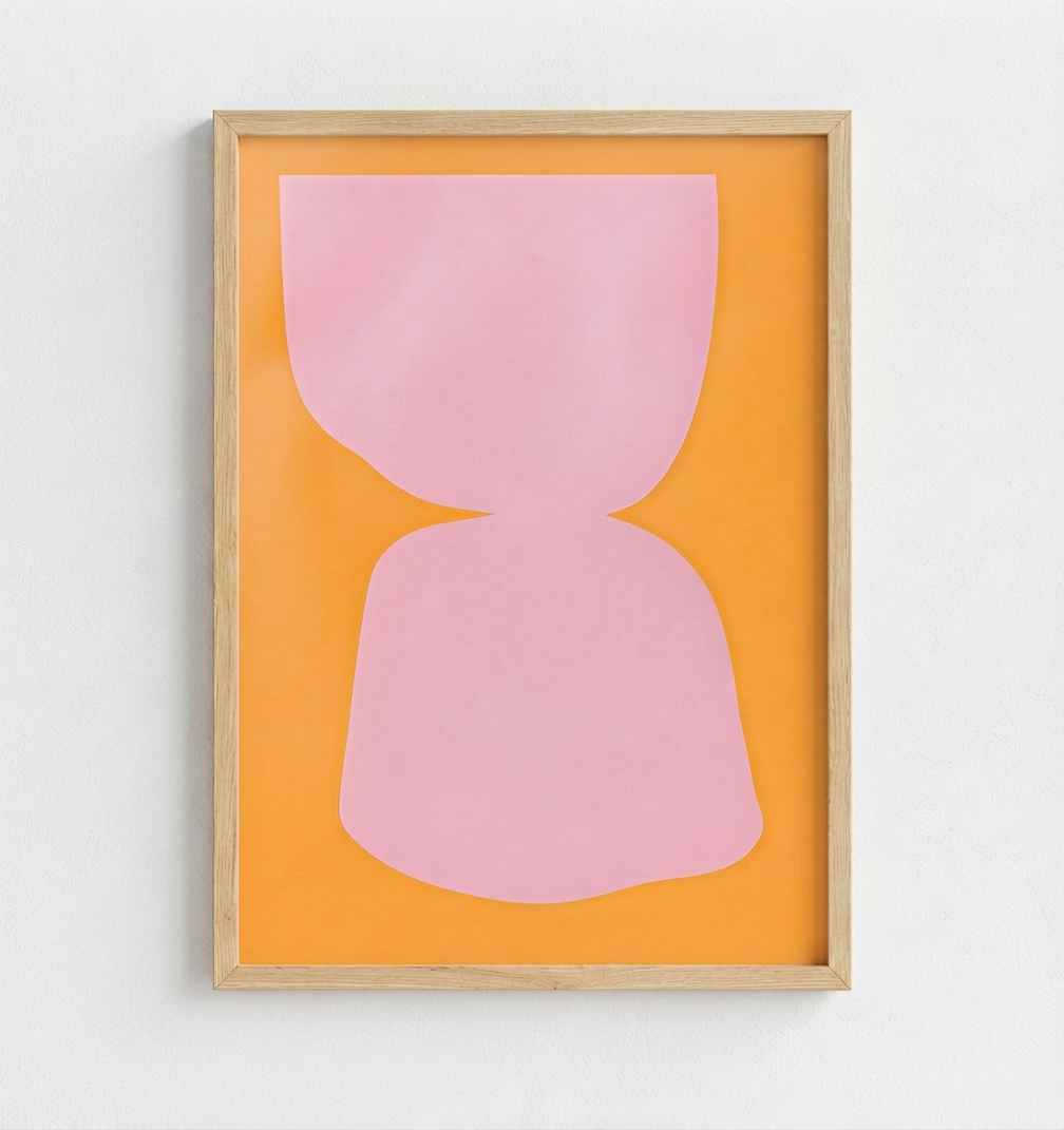 Modern Abstract Pastel Art Poster