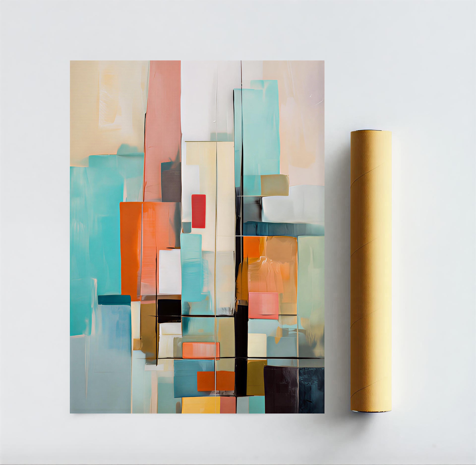 ontemporary abstract wall art for modern home interior