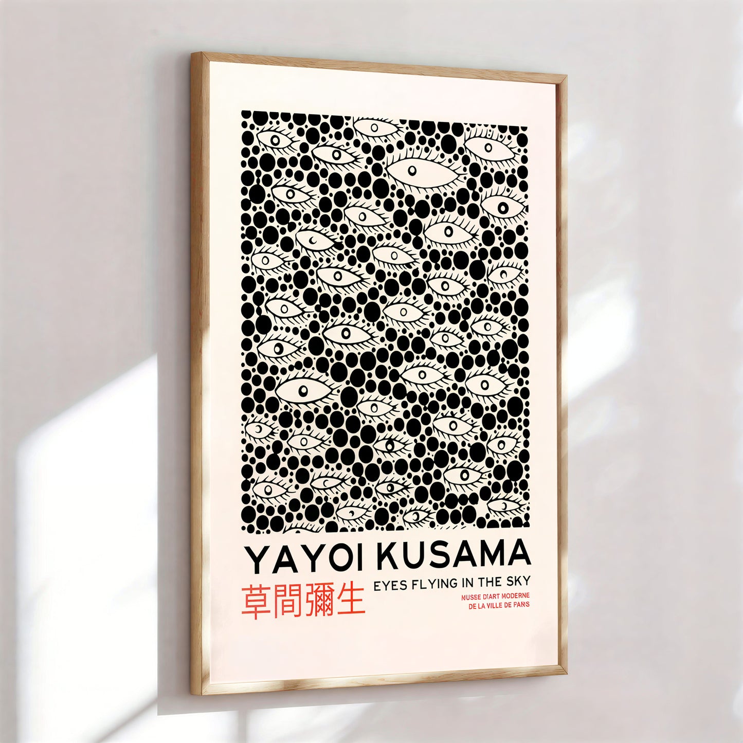 Yayoi-Kusama Inspired Poster Dots and Eyes