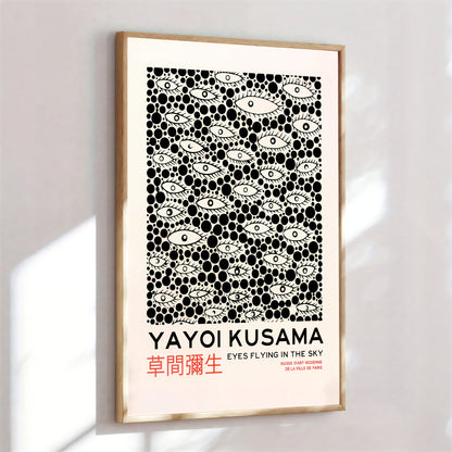 Yayoi-Kusama Inspired Poster Dots and Eyes