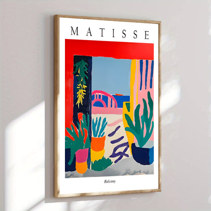 henri matisse inspired interior plant artwork illustration
