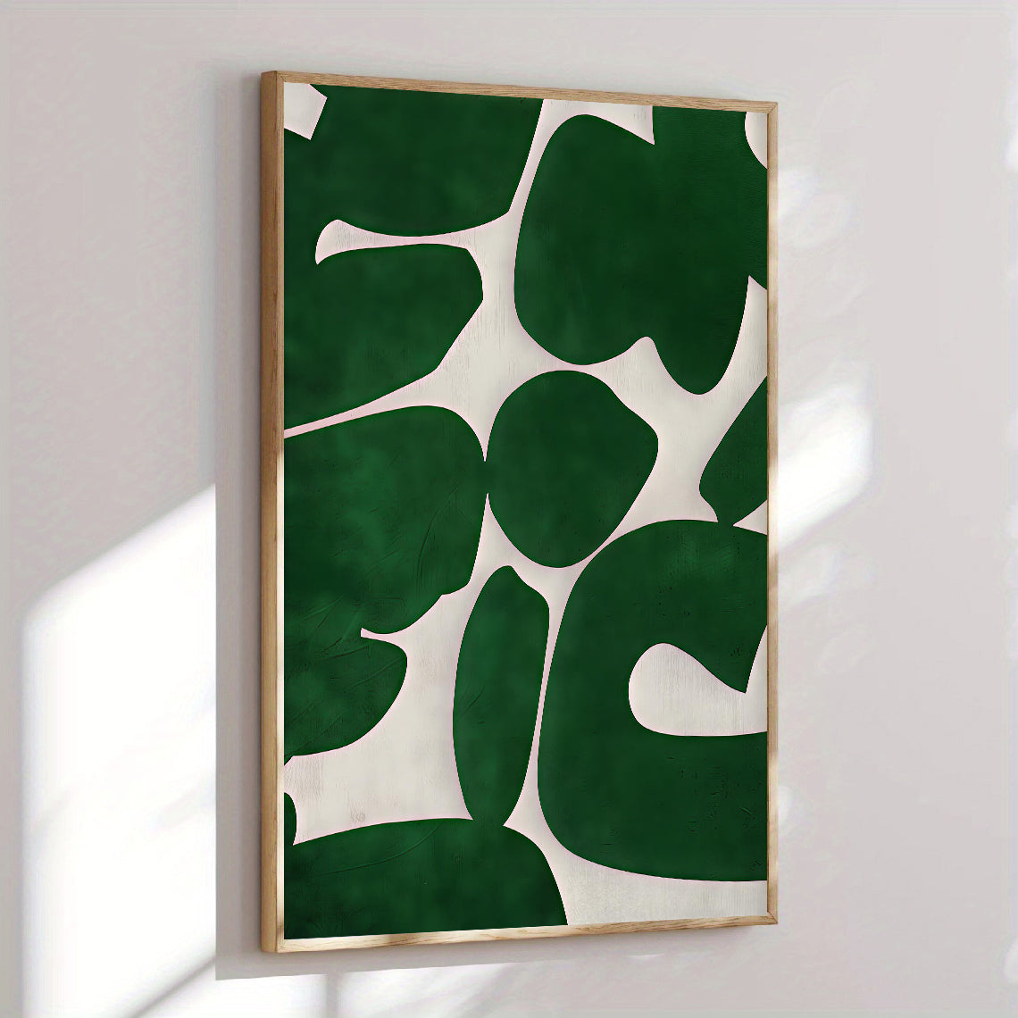 Green abstract wall art print