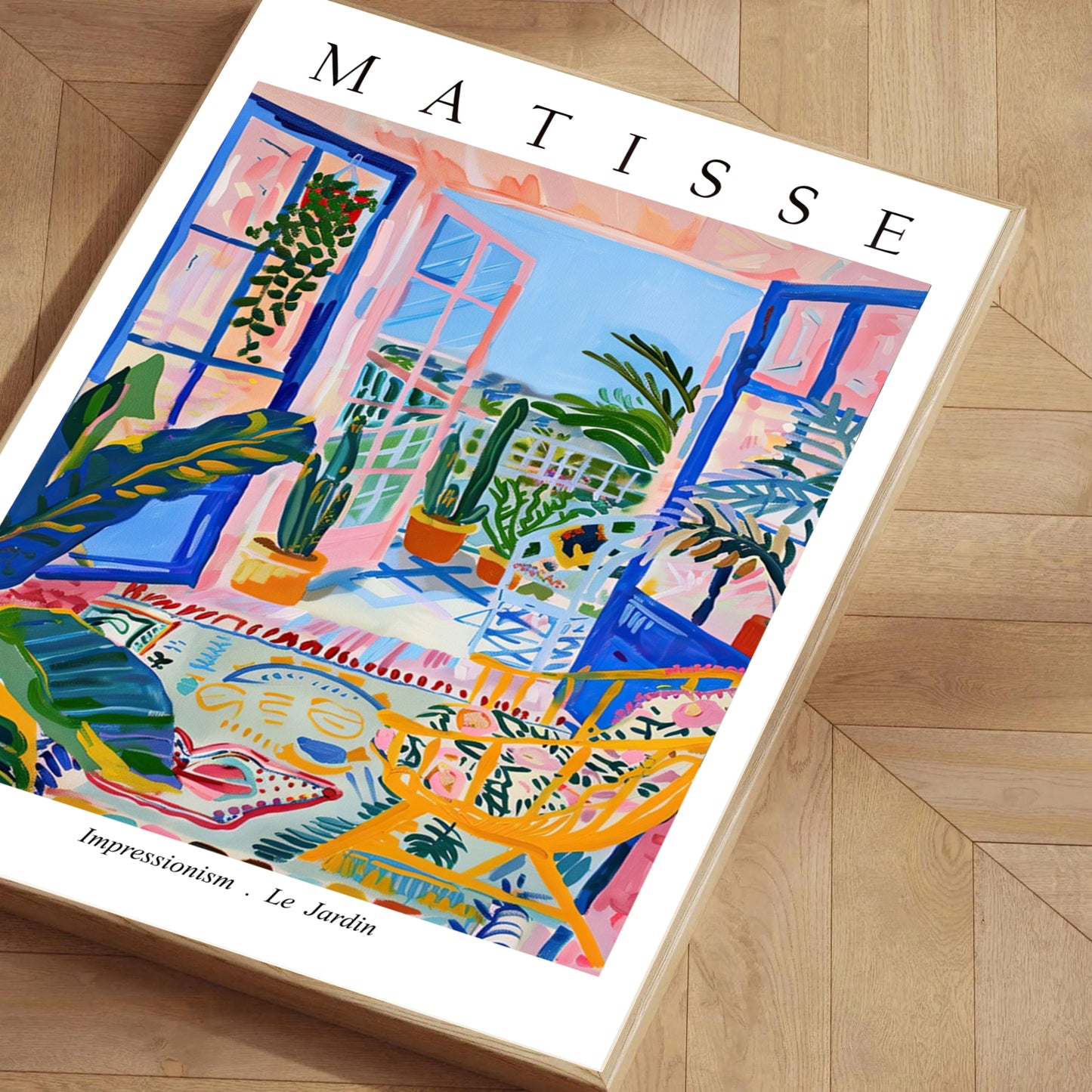 Henri Matisse inspired balcony wall art framed print by PrintHaus