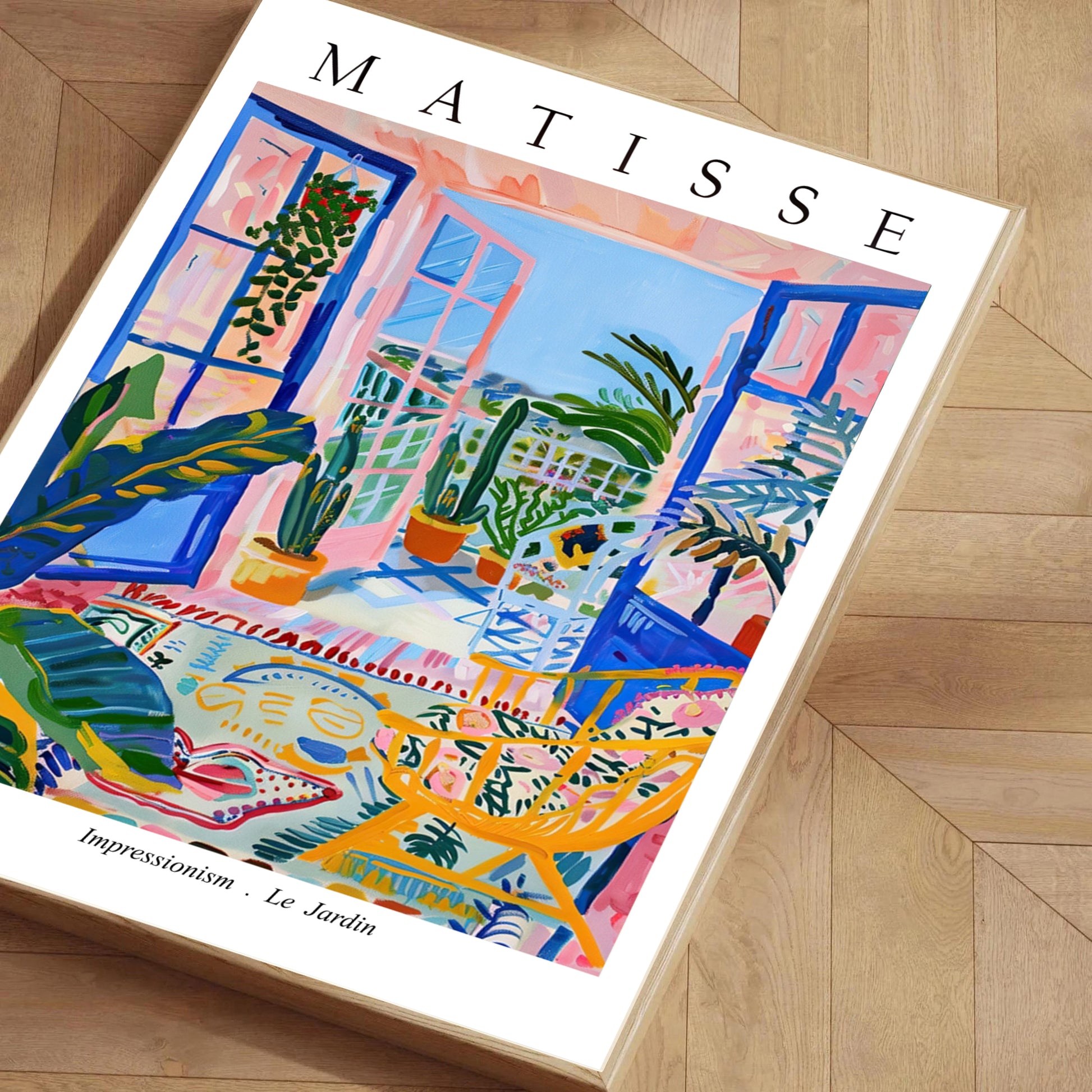 Henri Matisse inspired balcony wall art framed print by PrintHaus