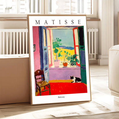 Matisse style balcony art print