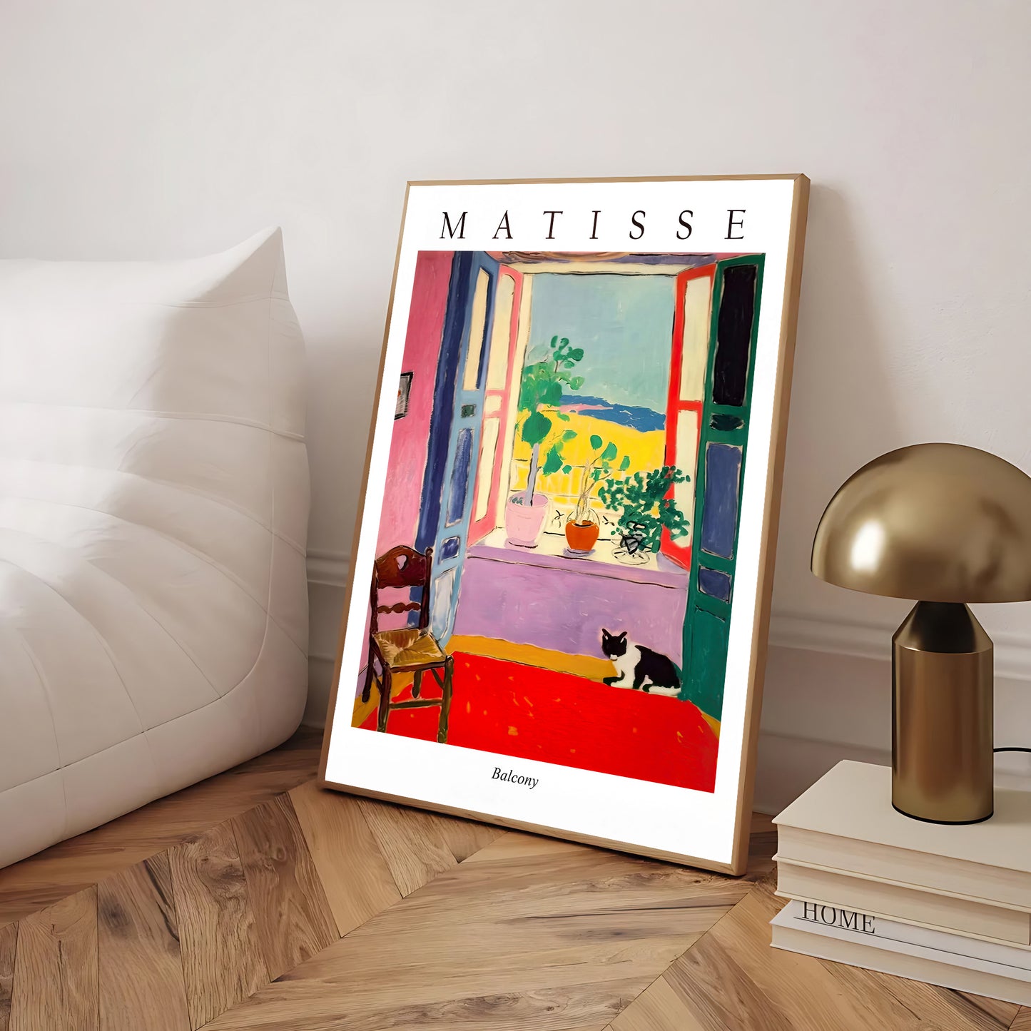 colorful interior poster inspired by Matisse