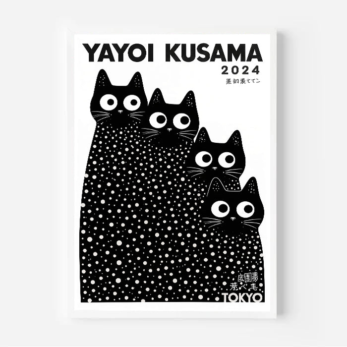 Yayoi Kusama Cats Print