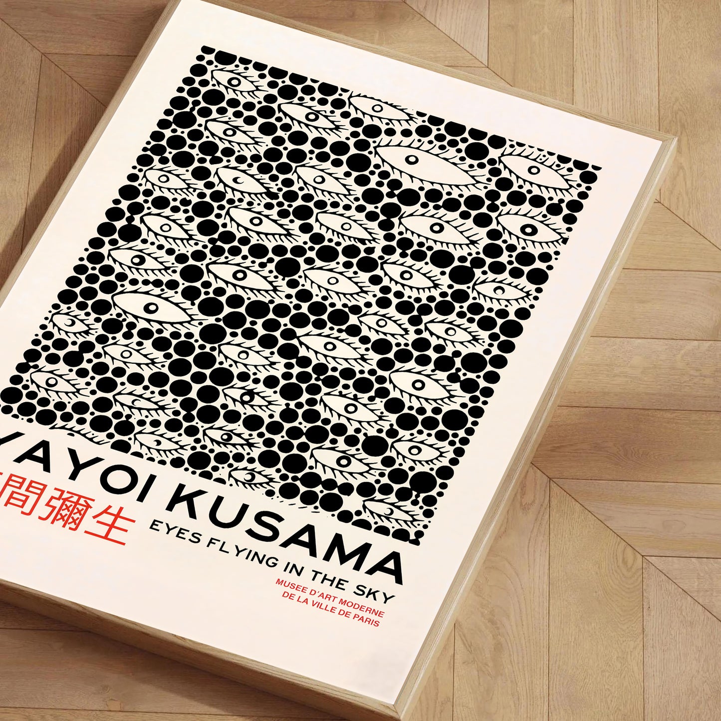 Yayoi-Kusama Inspired Poster Dots and Eyes